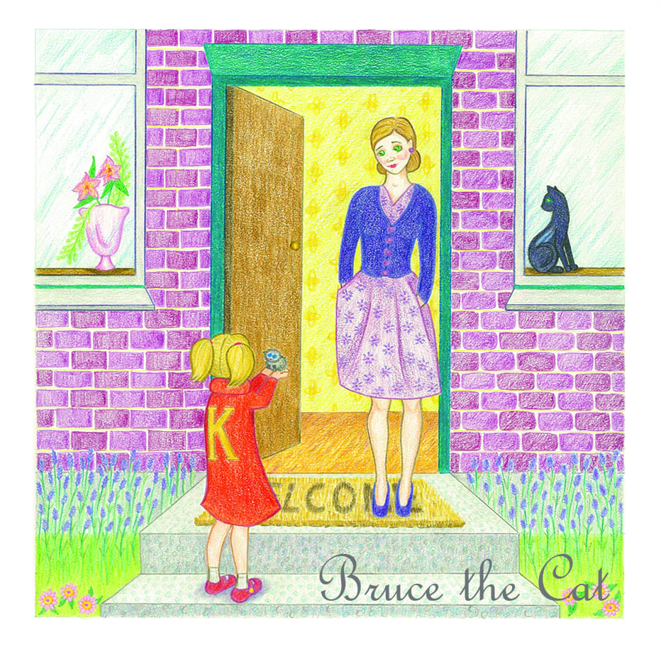 Bruce the Cat book illustration